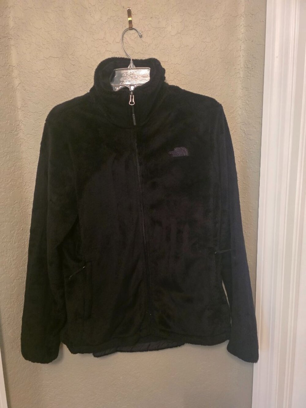 The North Face Ladies Black Full Zip Fleece Jacket size Large